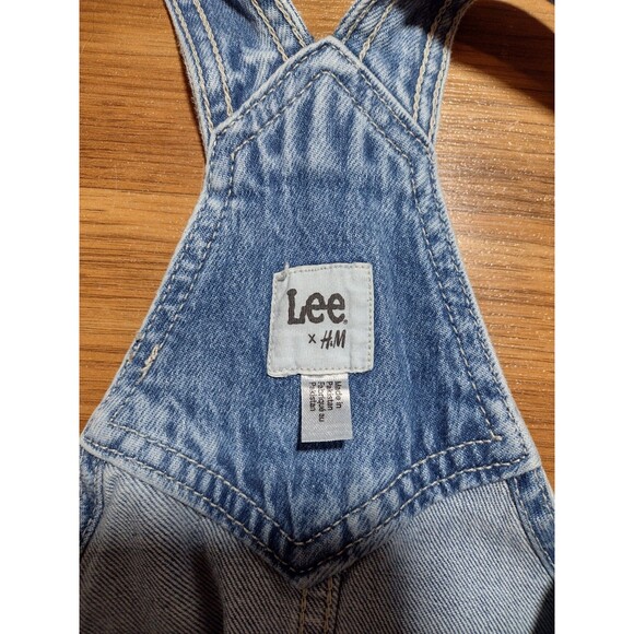 Lee for H&M Denim Blue Jean Overall Jumper Skirt Medium Wash - Women’s Size 16 - Picture 8 of 12